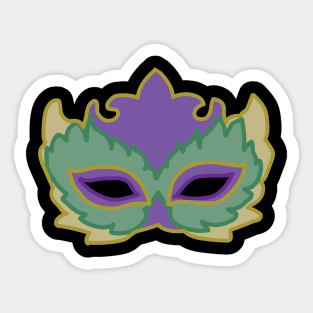 Mardi Gras Mask Sticker
